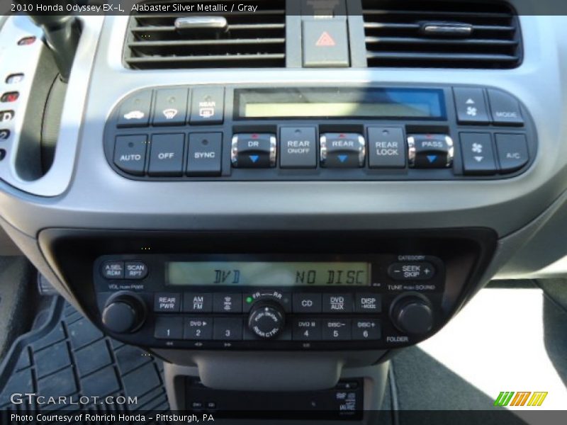 Alabaster Silver Metallic / Gray 2010 Honda Odyssey EX-L