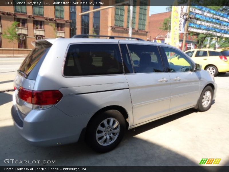 Alabaster Silver Metallic / Gray 2010 Honda Odyssey EX-L