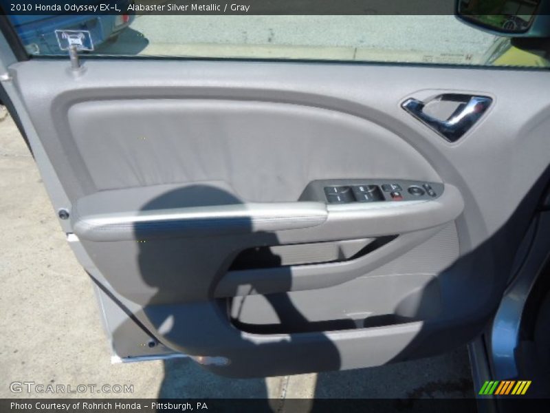 Alabaster Silver Metallic / Gray 2010 Honda Odyssey EX-L