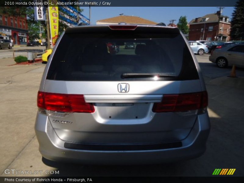 Alabaster Silver Metallic / Gray 2010 Honda Odyssey EX-L
