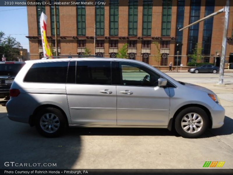 Alabaster Silver Metallic / Gray 2010 Honda Odyssey EX-L