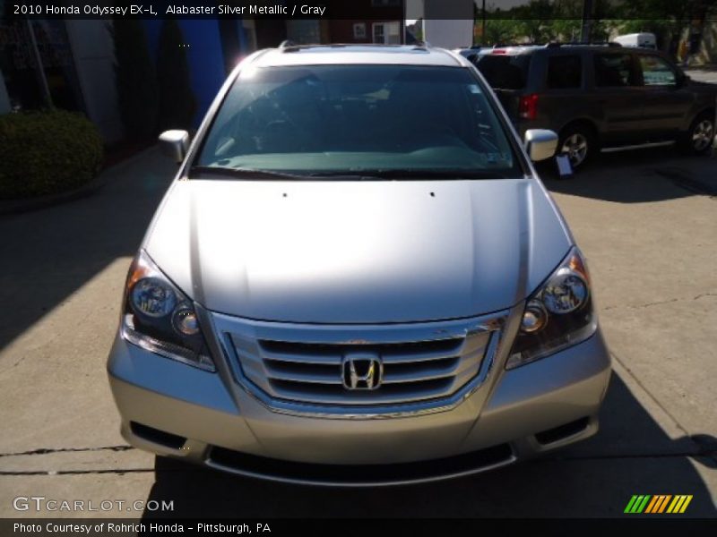 Alabaster Silver Metallic / Gray 2010 Honda Odyssey EX-L