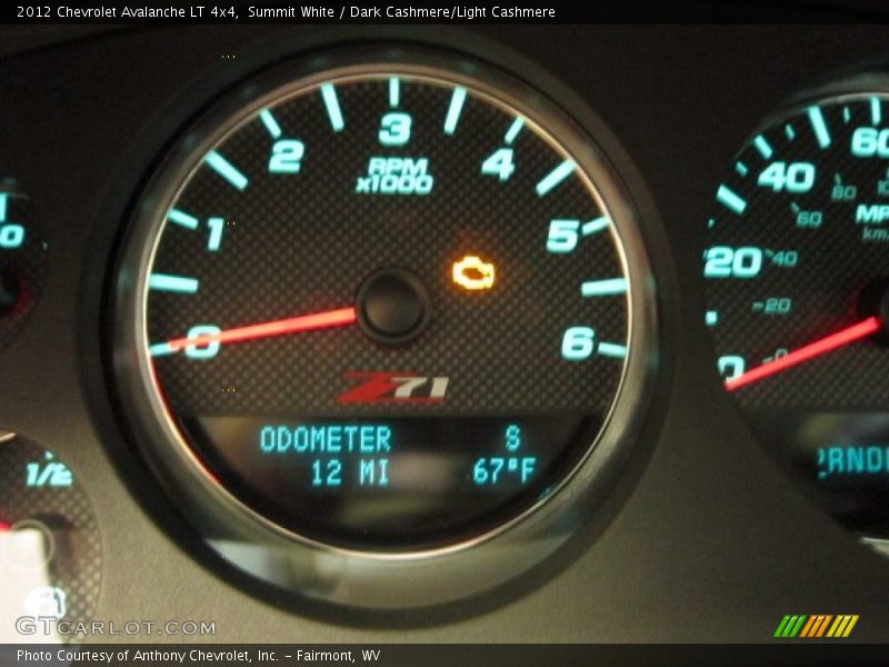 Summit White / Dark Cashmere/Light Cashmere 2012 Chevrolet Avalanche LT 4x4