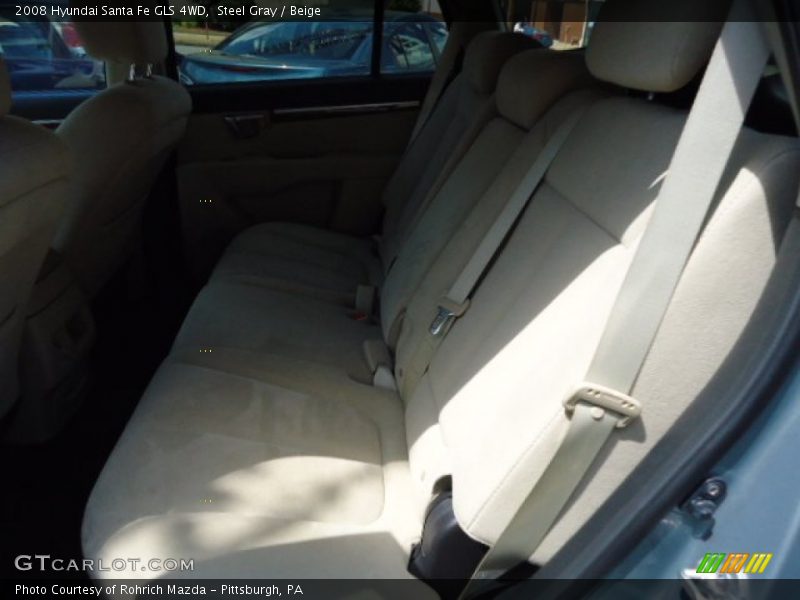 Steel Gray / Beige 2008 Hyundai Santa Fe GLS 4WD