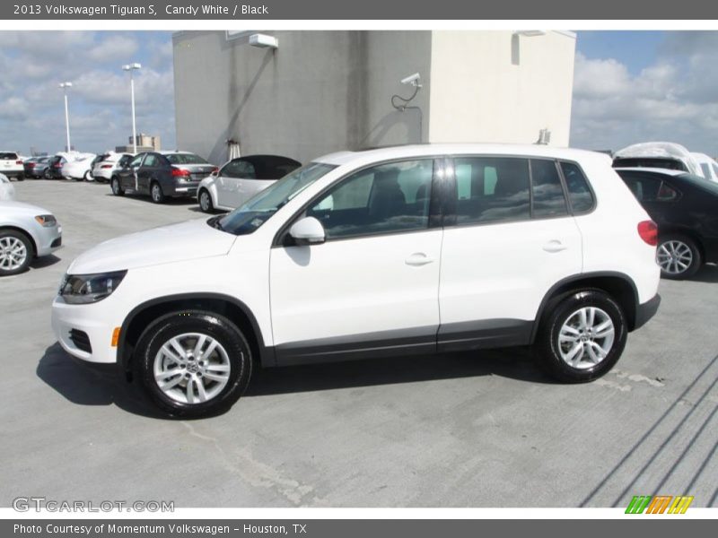 Candy White / Black 2013 Volkswagen Tiguan S