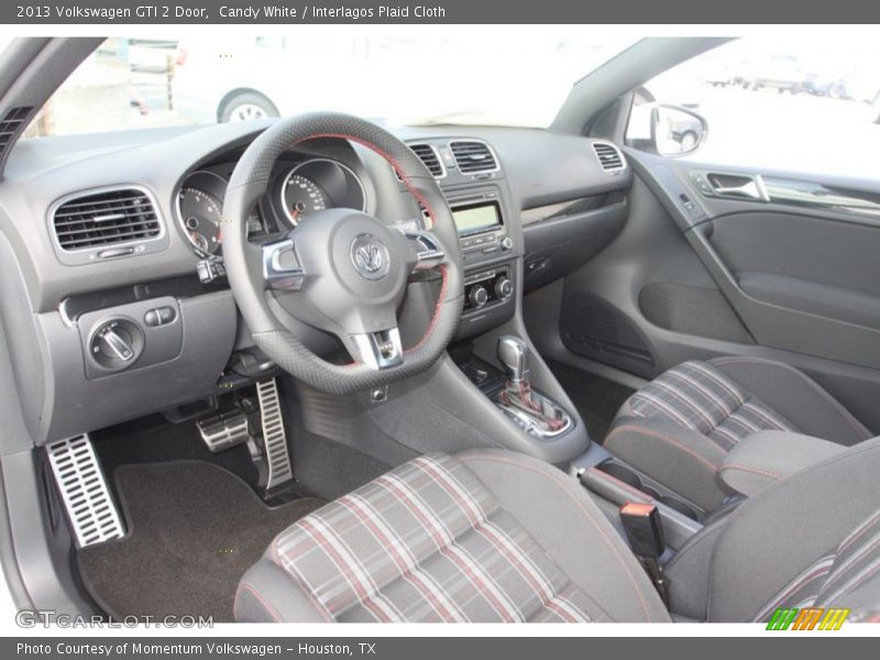  2013 GTI 2 Door Interlagos Plaid Cloth Interior