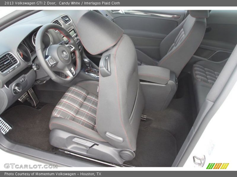  2013 GTI 2 Door Interlagos Plaid Cloth Interior