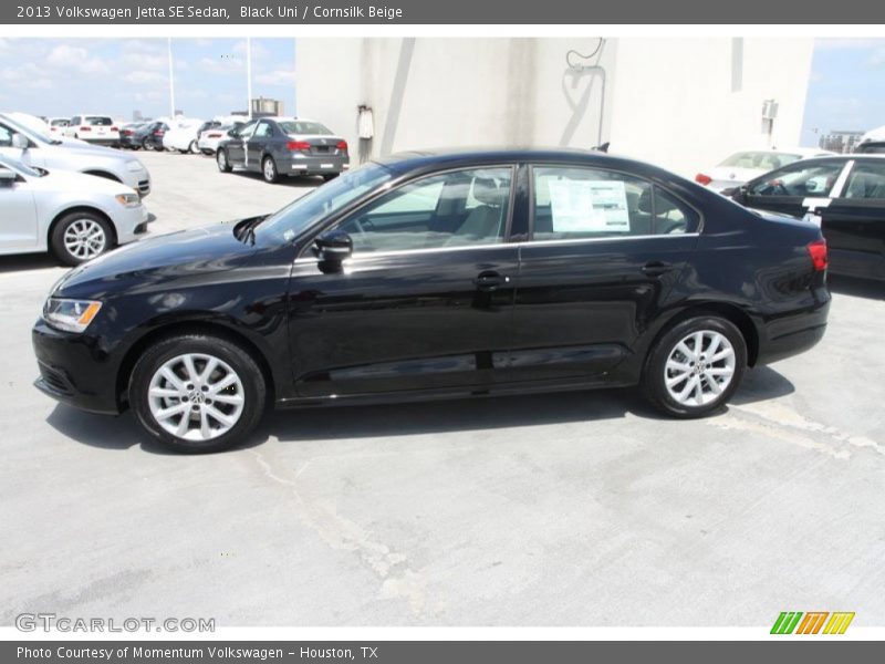 Black Uni / Cornsilk Beige 2013 Volkswagen Jetta SE Sedan