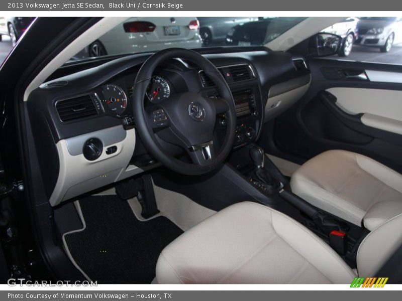 Black Uni / Cornsilk Beige 2013 Volkswagen Jetta SE Sedan