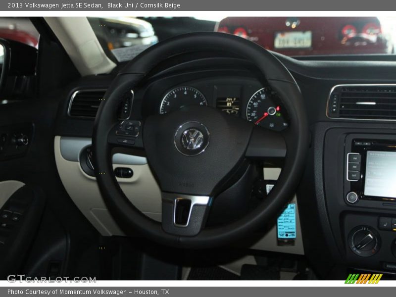 Black Uni / Cornsilk Beige 2013 Volkswagen Jetta SE Sedan