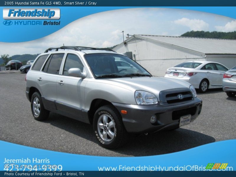 Smart Silver / Gray 2005 Hyundai Santa Fe GLS 4WD