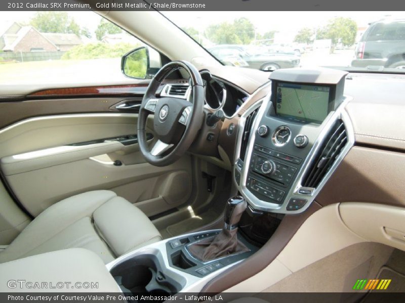 Gold Mist Metallic / Shale/Brownstone 2012 Cadillac SRX Premium