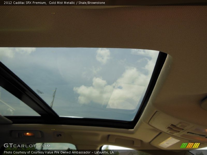 Gold Mist Metallic / Shale/Brownstone 2012 Cadillac SRX Premium