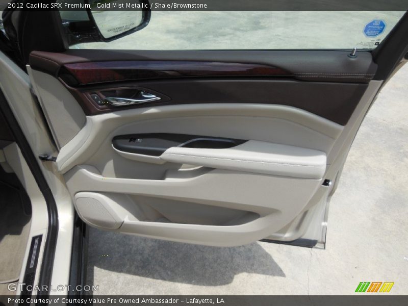 Gold Mist Metallic / Shale/Brownstone 2012 Cadillac SRX Premium