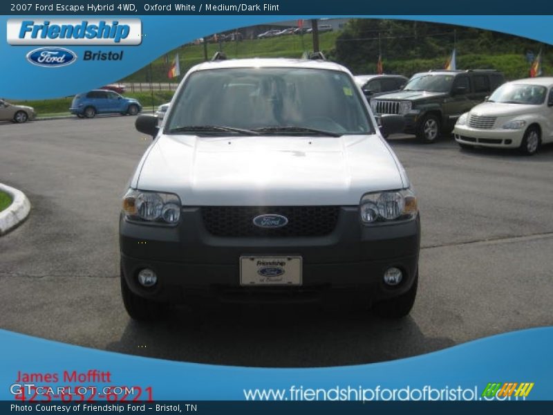 Oxford White / Medium/Dark Flint 2007 Ford Escape Hybrid 4WD