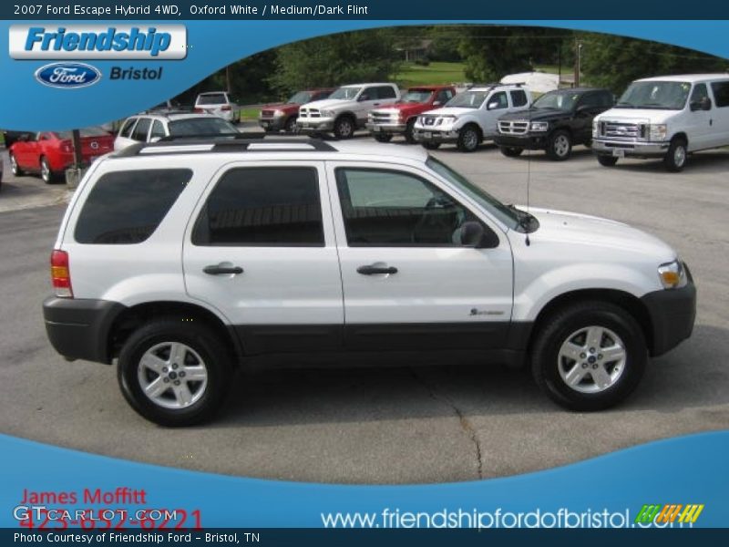 Oxford White / Medium/Dark Flint 2007 Ford Escape Hybrid 4WD