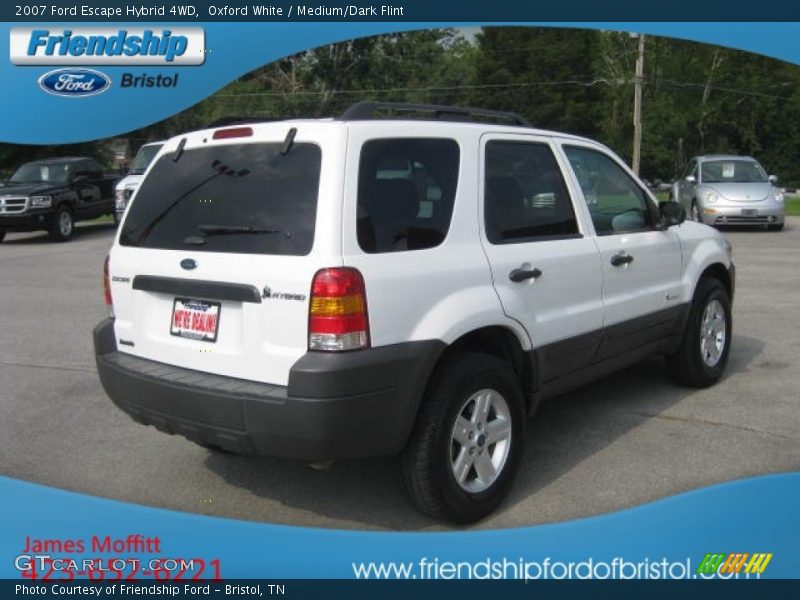Oxford White / Medium/Dark Flint 2007 Ford Escape Hybrid 4WD