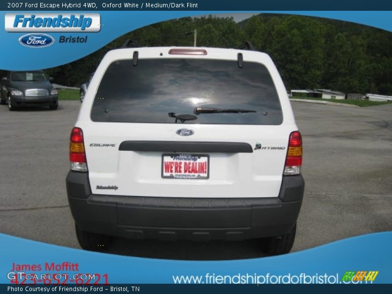 Oxford White / Medium/Dark Flint 2007 Ford Escape Hybrid 4WD