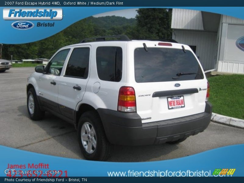 Oxford White / Medium/Dark Flint 2007 Ford Escape Hybrid 4WD