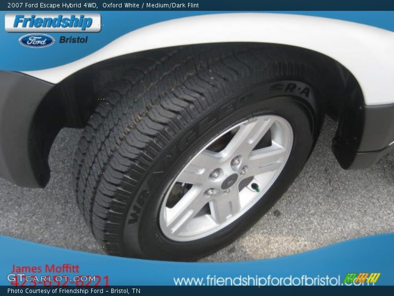 Oxford White / Medium/Dark Flint 2007 Ford Escape Hybrid 4WD