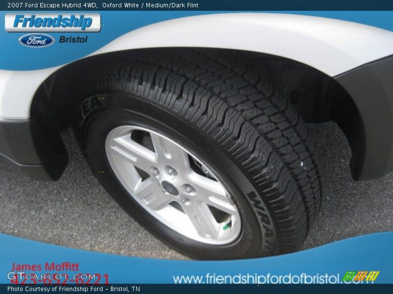 Oxford White / Medium/Dark Flint 2007 Ford Escape Hybrid 4WD