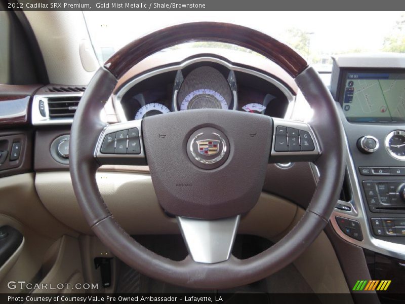 Gold Mist Metallic / Shale/Brownstone 2012 Cadillac SRX Premium