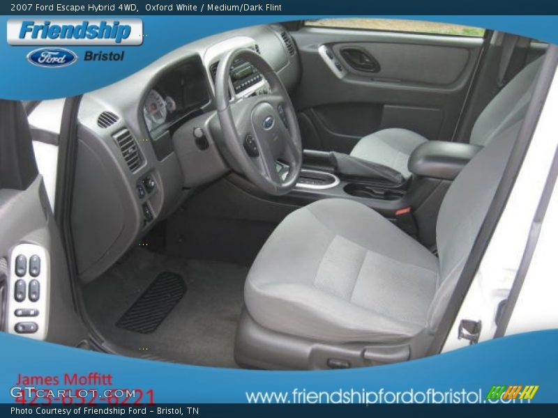 Oxford White / Medium/Dark Flint 2007 Ford Escape Hybrid 4WD