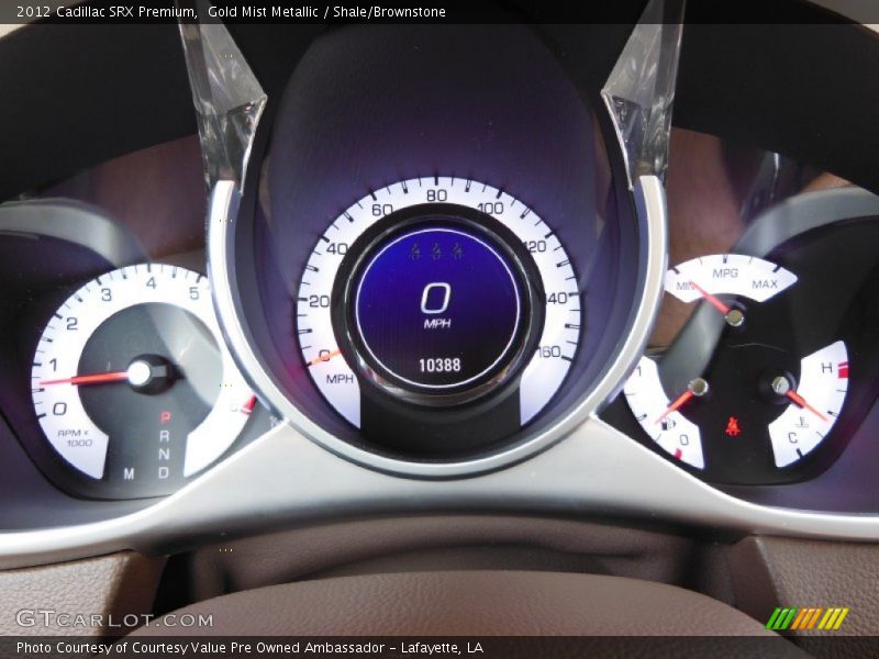 Gold Mist Metallic / Shale/Brownstone 2012 Cadillac SRX Premium
