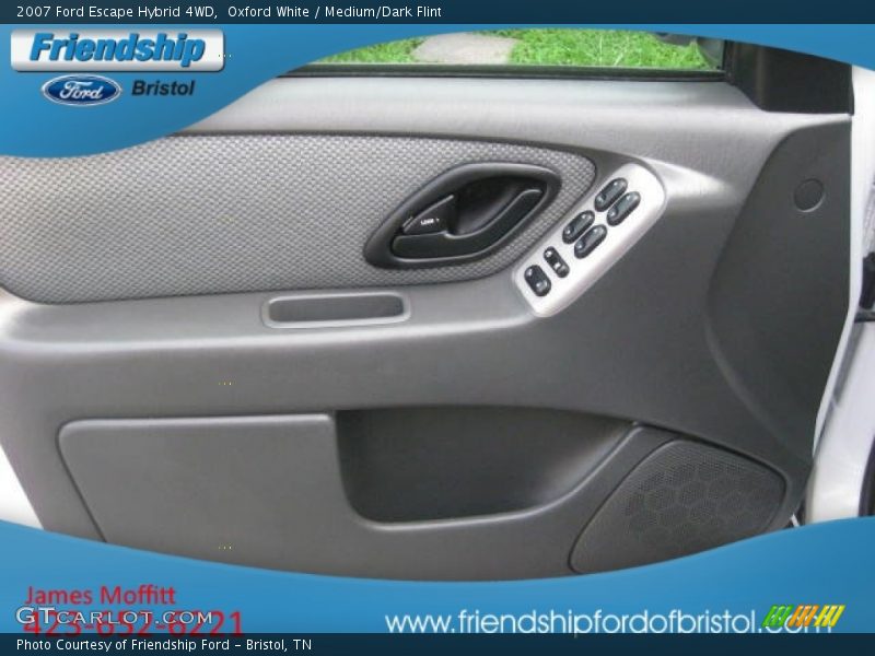 Oxford White / Medium/Dark Flint 2007 Ford Escape Hybrid 4WD