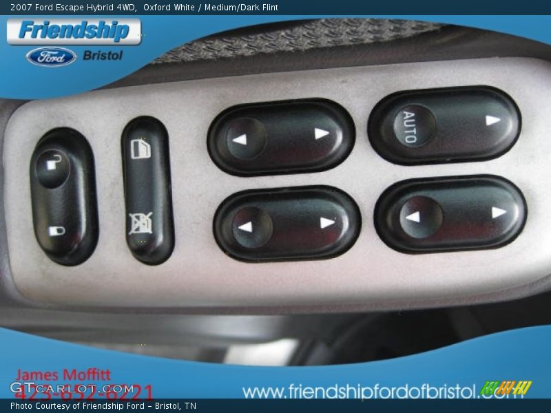 Oxford White / Medium/Dark Flint 2007 Ford Escape Hybrid 4WD