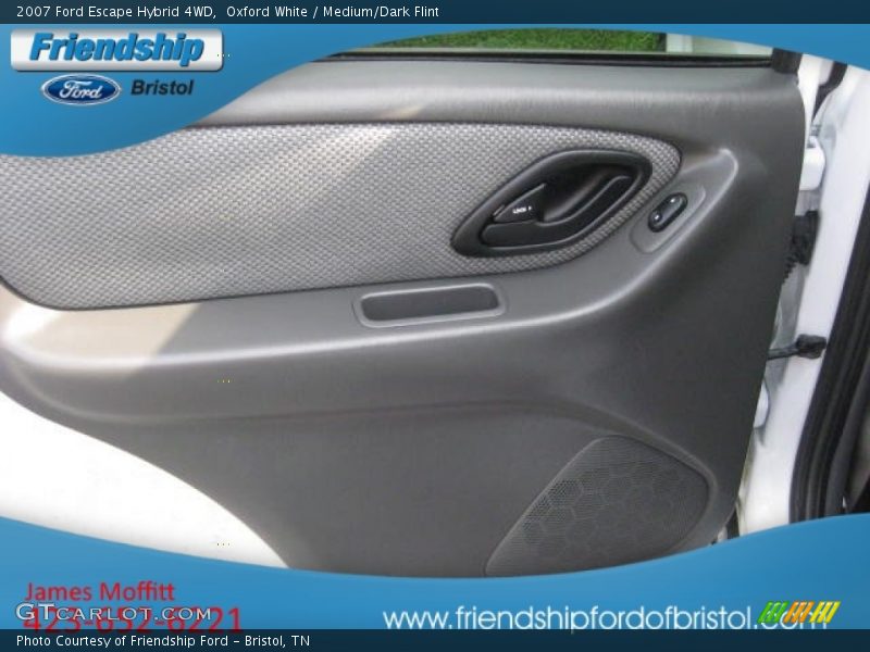 Oxford White / Medium/Dark Flint 2007 Ford Escape Hybrid 4WD