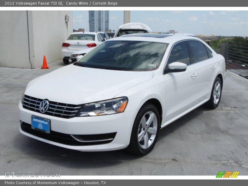 Candy White / Cornsilk Beige 2013 Volkswagen Passat TDI SE