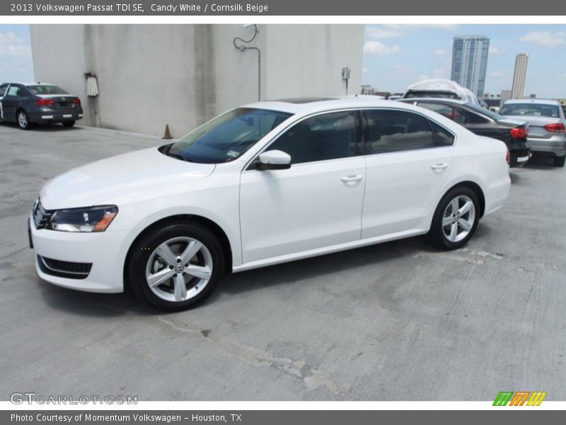 Candy White / Cornsilk Beige 2013 Volkswagen Passat TDI SE
