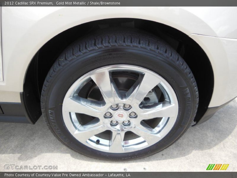 Gold Mist Metallic / Shale/Brownstone 2012 Cadillac SRX Premium