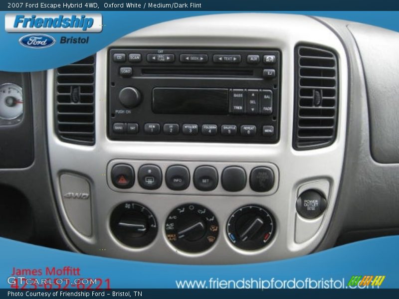 Oxford White / Medium/Dark Flint 2007 Ford Escape Hybrid 4WD