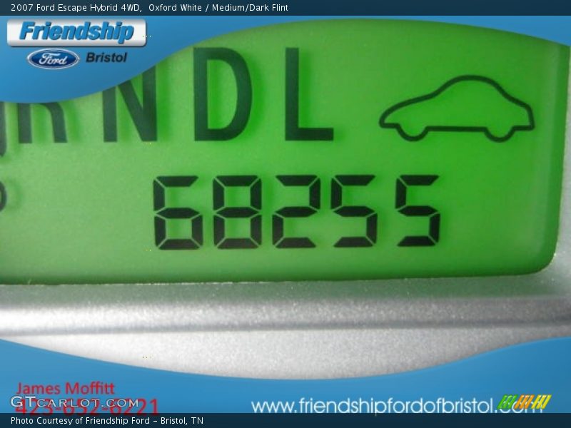 Oxford White / Medium/Dark Flint 2007 Ford Escape Hybrid 4WD