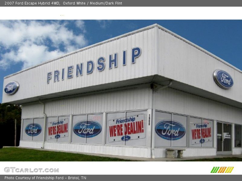 Oxford White / Medium/Dark Flint 2007 Ford Escape Hybrid 4WD