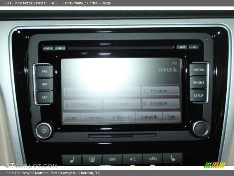 Candy White / Cornsilk Beige 2013 Volkswagen Passat TDI SE