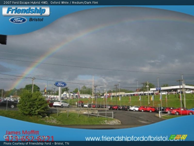Oxford White / Medium/Dark Flint 2007 Ford Escape Hybrid 4WD