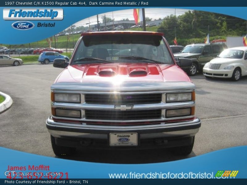 Dark Carmine Red Metallic / Red 1997 Chevrolet C/K K1500 Regular Cab 4x4