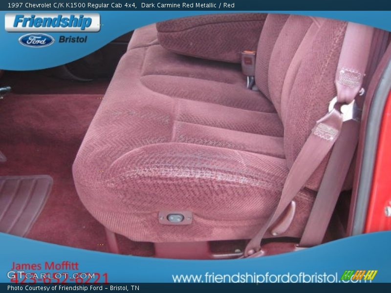 Dark Carmine Red Metallic / Red 1997 Chevrolet C/K K1500 Regular Cab 4x4