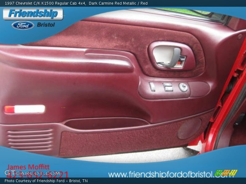 Dark Carmine Red Metallic / Red 1997 Chevrolet C/K K1500 Regular Cab 4x4