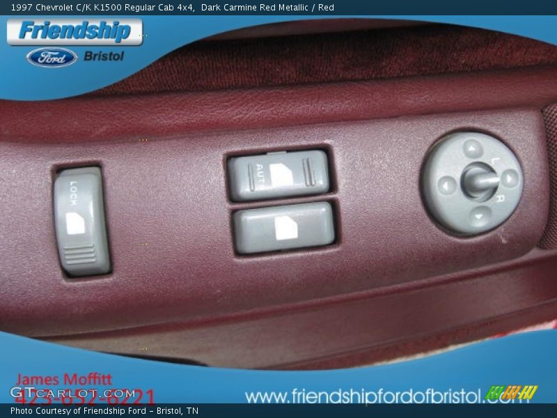 Dark Carmine Red Metallic / Red 1997 Chevrolet C/K K1500 Regular Cab 4x4