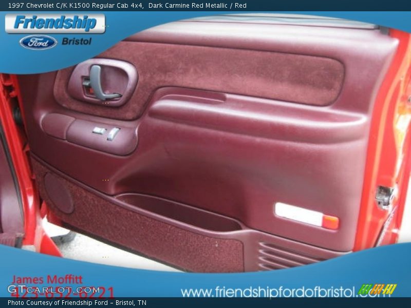 Dark Carmine Red Metallic / Red 1997 Chevrolet C/K K1500 Regular Cab 4x4