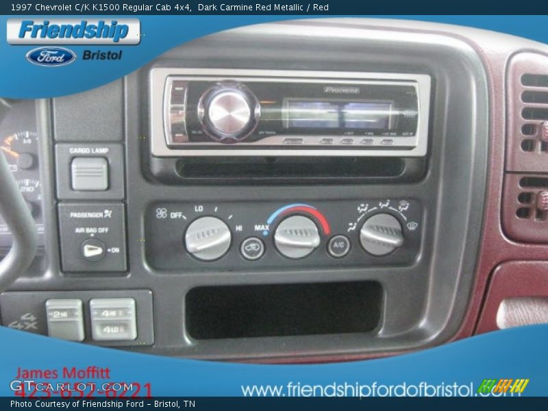 Dark Carmine Red Metallic / Red 1997 Chevrolet C/K K1500 Regular Cab 4x4