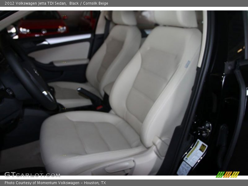 Black / Cornsilk Beige 2012 Volkswagen Jetta TDI Sedan