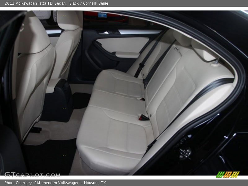 Black / Cornsilk Beige 2012 Volkswagen Jetta TDI Sedan