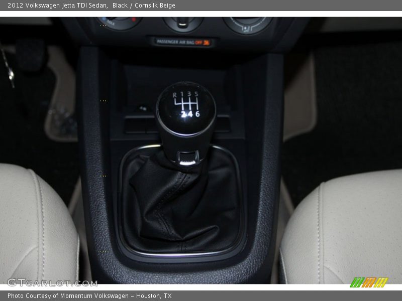 Black / Cornsilk Beige 2012 Volkswagen Jetta TDI Sedan