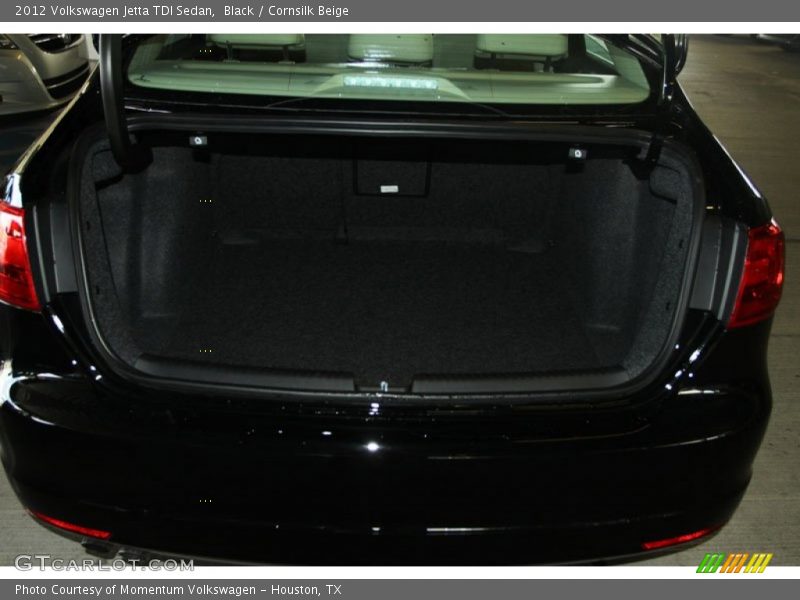 Black / Cornsilk Beige 2012 Volkswagen Jetta TDI Sedan