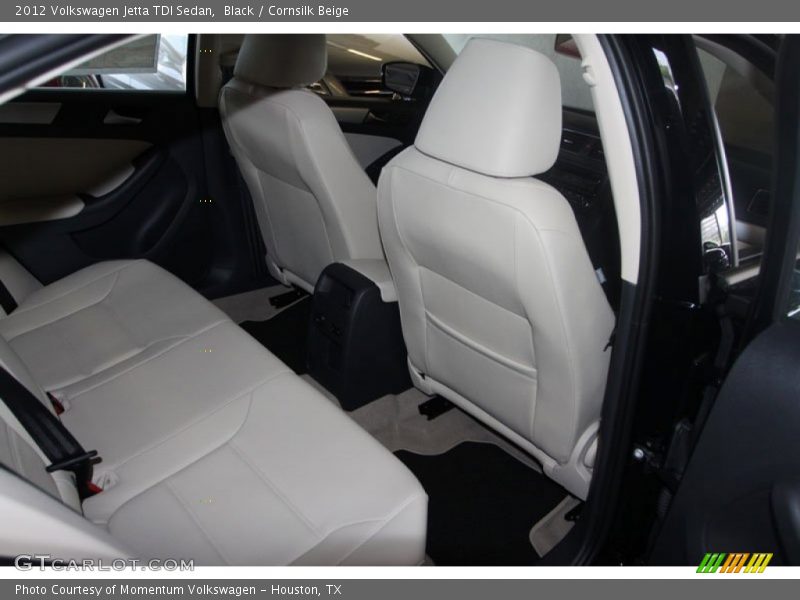 Black / Cornsilk Beige 2012 Volkswagen Jetta TDI Sedan